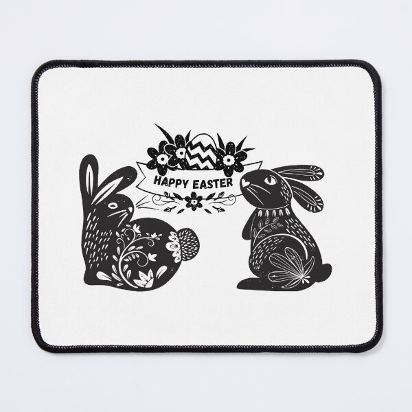 Item preview, Happy Easter - Black Bunny designed and sold by GRINspiration.