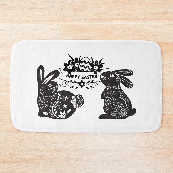 Item preview, Happy Easter - Black Bunny designed and sold by GRINspiration.