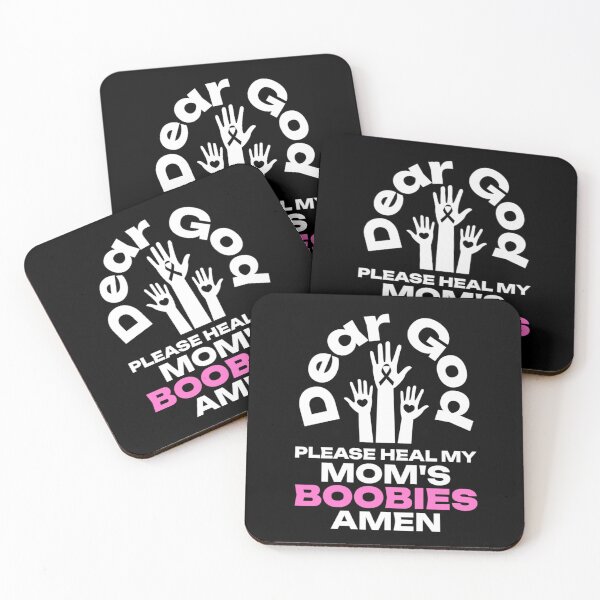 Item preview, Dear God Please Heal Our Mom's Boobies with Praying Hands, Heal My Breast Cancer designed and sold by Monique Prince.
