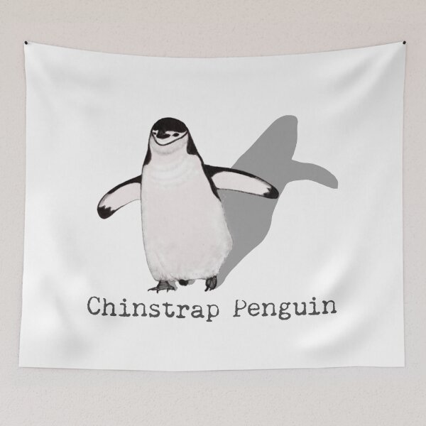 Item preview, Chinstrap Penguin Labeled designed and sold by ArtAndBliss.