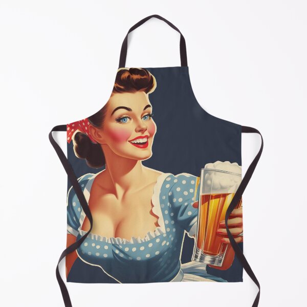 Artikelvorschau, Retro-Bier-Pin-up entworfen und verkauft von PulpVintage.
