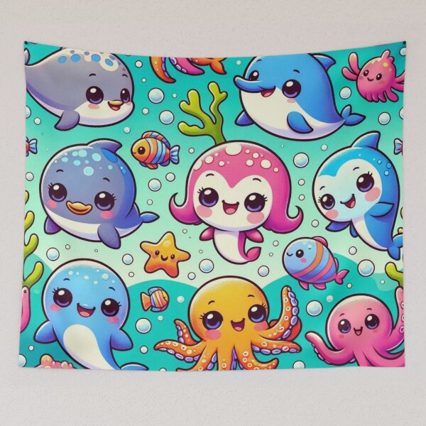 Item preview, Cute Creatures of the Ocean Inspired Design designed and sold by GPrint001.