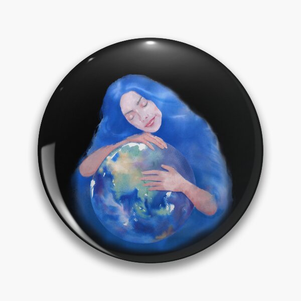 Item preview, Earth Day, Mother Hugging Earth Clipart, Embracing Our Earth: A Digital Watercolor designed and sold by hadkhanong.