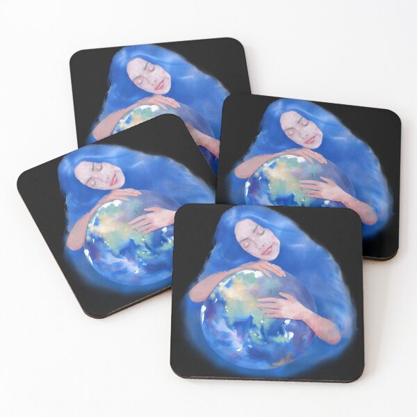 Item preview, Earth Day, Mother Hugging Earth Clipart, Embracing Our Earth: A Digital Watercolor designed and sold by hadkhanong.