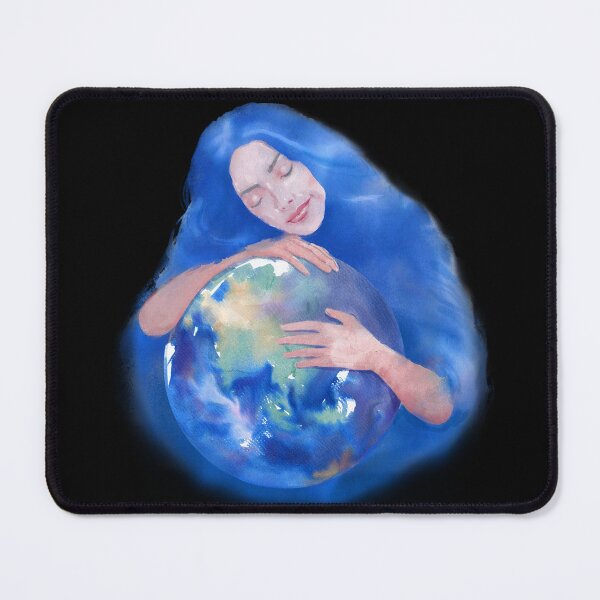 Item preview, Earth Day, Mother Hugging Earth Clipart, Embracing Our Earth: A Digital Watercolor designed and sold by hadkhanong.