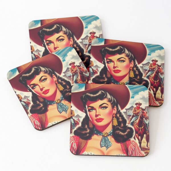 Item preview, Vintage Western Cowgirl designed and sold by PulpVintage.