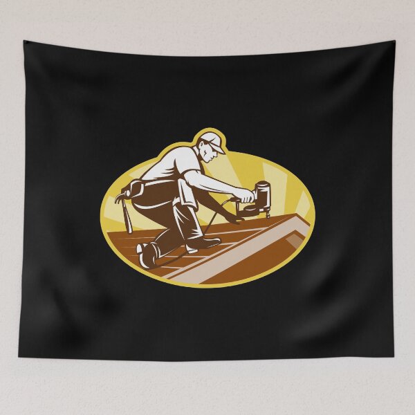 Item preview, Roofer at Work designed and sold by GoJobs.