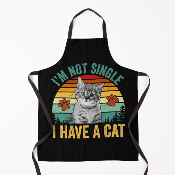 Item preview, I'm Not Single I Have A Cat designed and sold by Hairball-Pets.