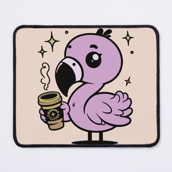Item preview, Flamingo And Coffee designed and sold by AdamMuranski.