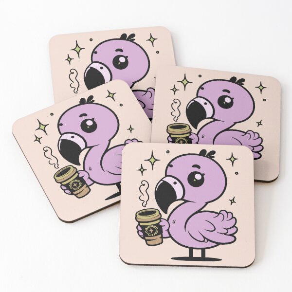 Item preview, Flamingo And Coffee designed and sold by AdamMuranski.