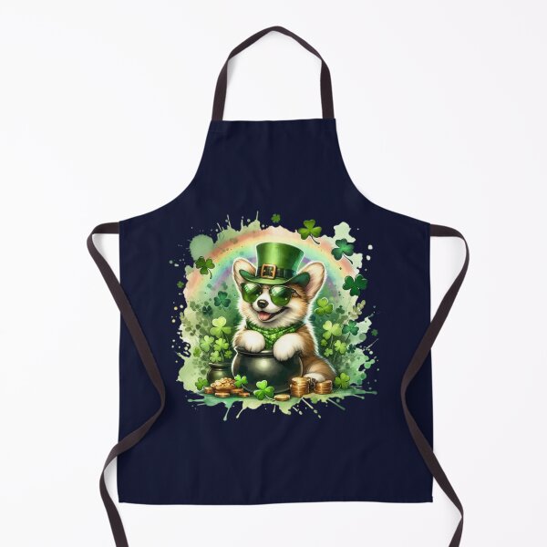 Item preview, St. Patrick's Day Corgi designed and sold by critterpatchusa.