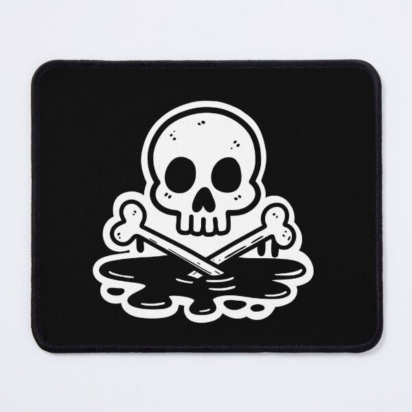 Item preview, Melting skull and crossbones designed and sold by EricSticks.