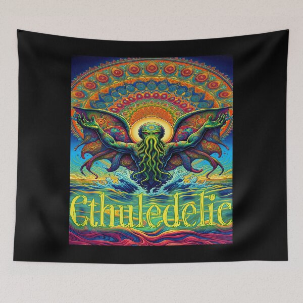 Item preview, Cthuledelic - Enlightened Cthulhu Rises 2 designed and sold by Matthew Kinnersly.