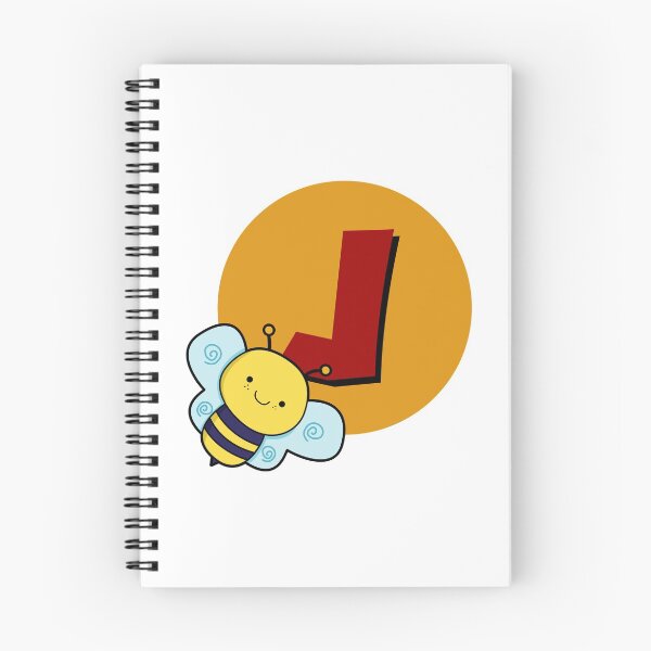 Item preview, Monogram J Cute Busy Bee designed and sold by kidsmonogram.