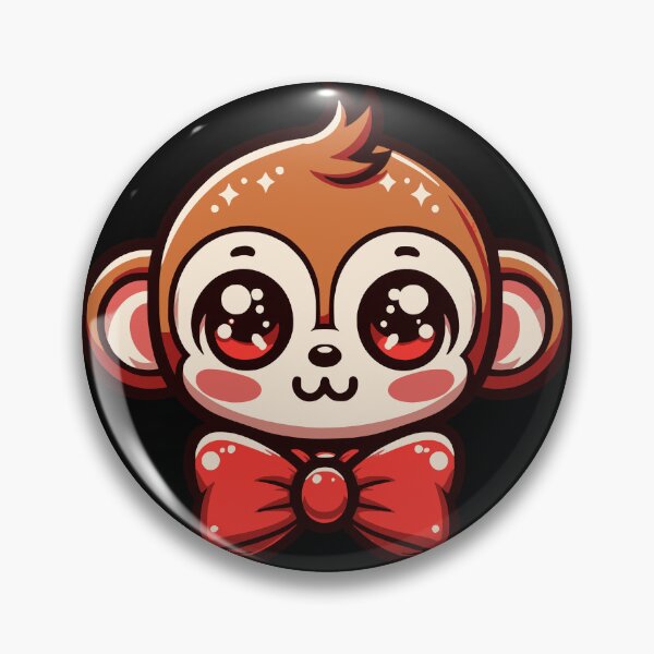 Item preview, Cute Monkey With Bow designed and sold by PeelZinc.