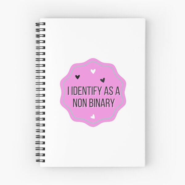 Item preview, I Identify as Non Binary Sticker and T-shirts  for Non Binary Individuals  designed and sold by crazymessygirl.