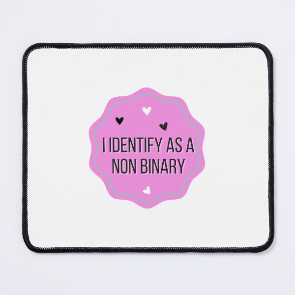 Item preview, I Identify as Non Binary Sticker and T-shirts for Non Binary Individuals designed and sold by crazymessygirl.