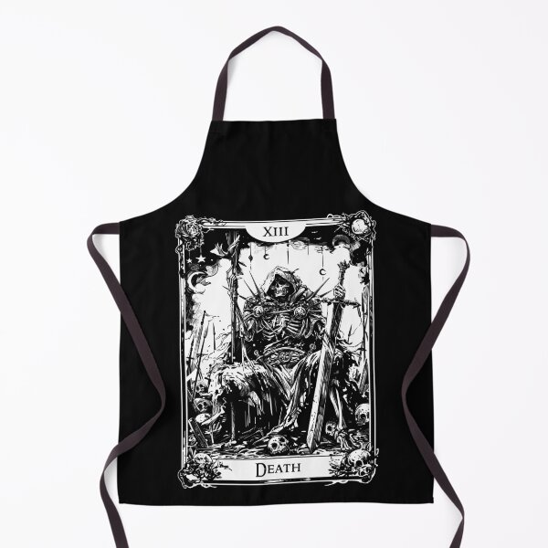 Artikelvorschau, Arcana Tarot „Tod“ Blackwork Illustration entworfen und verkauft von World21Wear.
