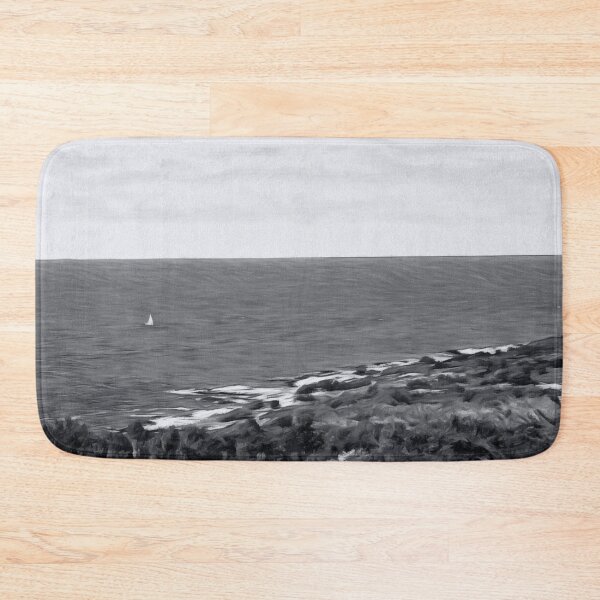 Item preview, Lonely sailboat on a stormy sea (full screen) designed and sold by Ink-Kreativ.