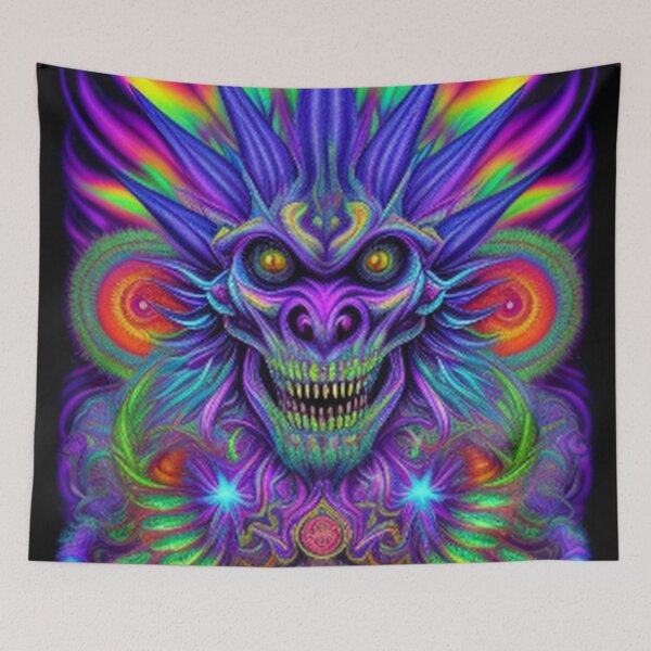 Item preview, Vintage Trippy Psychedelic Monster 70's 80's designed and sold by TheDarkWardrobe.