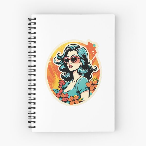 Item preview, Mysterious woman surrounded by bright flowers designed and sold by Ink-Kreativ.