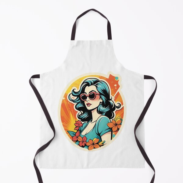 Item preview, Mysterious woman surrounded by bright flowers designed and sold by Ink-Kreativ.