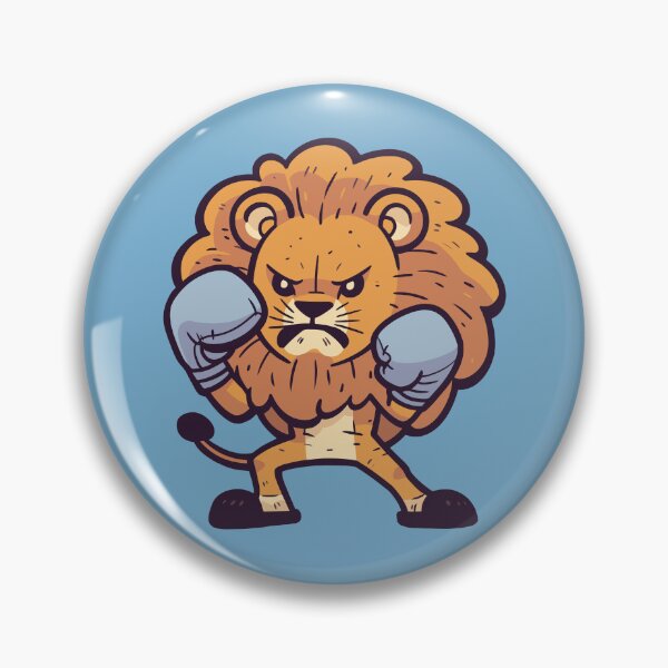 Item preview, Cute Angry Cartoon Lion Boxing  designed and sold by NosandEdgy.