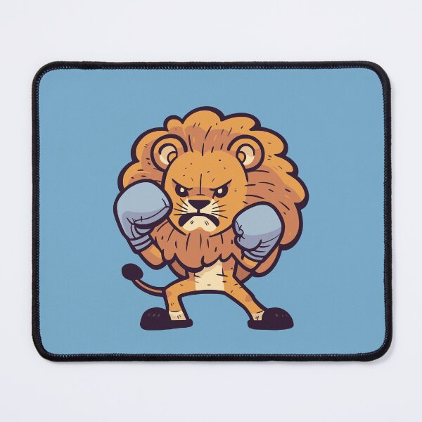 Item preview, Cute Angry Cartoon Lion Boxing  designed and sold by NosandEdgy.