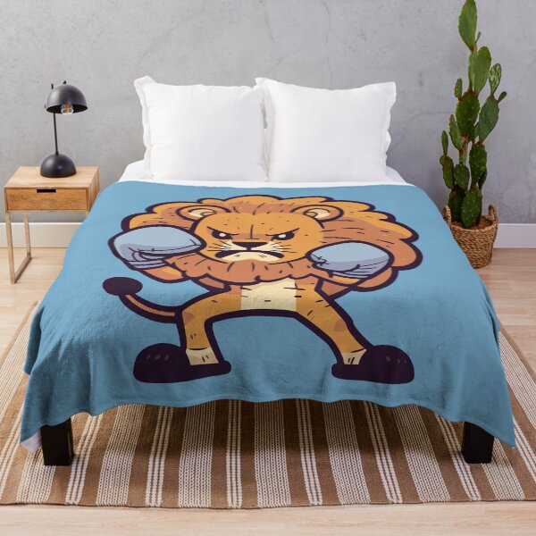 Item preview, Cute Angry Cartoon Lion Boxing designed and sold by NosandEdgy.