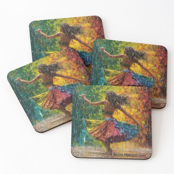 Item preview, Gypsy Dance in the Rain – Psychedelic Vivid Expression of Joy and Color Skirt designed and sold by Spirit47.