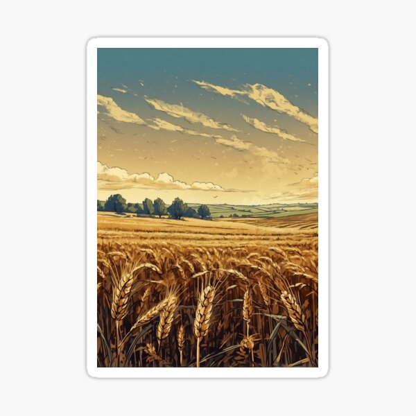 Item preview, Wheat Field Serenity — Rustic Countryside designed and sold by Planthem.