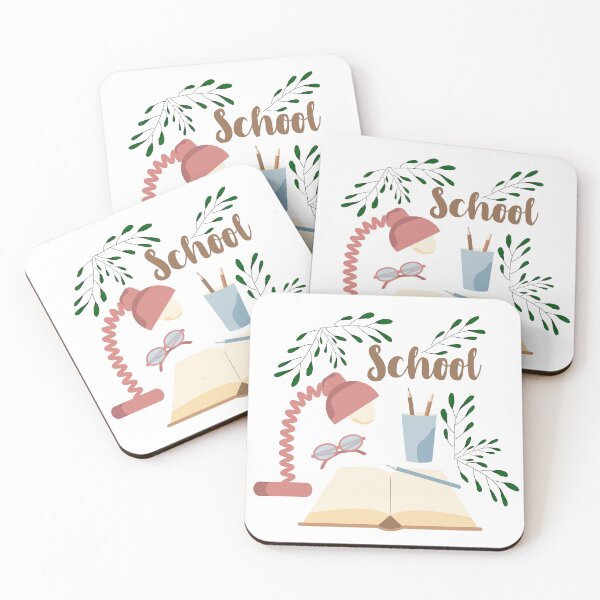 Item preview, School typography composition with open book and eyeglasses designed and sold by CutieBlue.