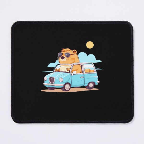 Item preview, Cute Capybara drive a car  designed and sold by MilkyBerryShop.