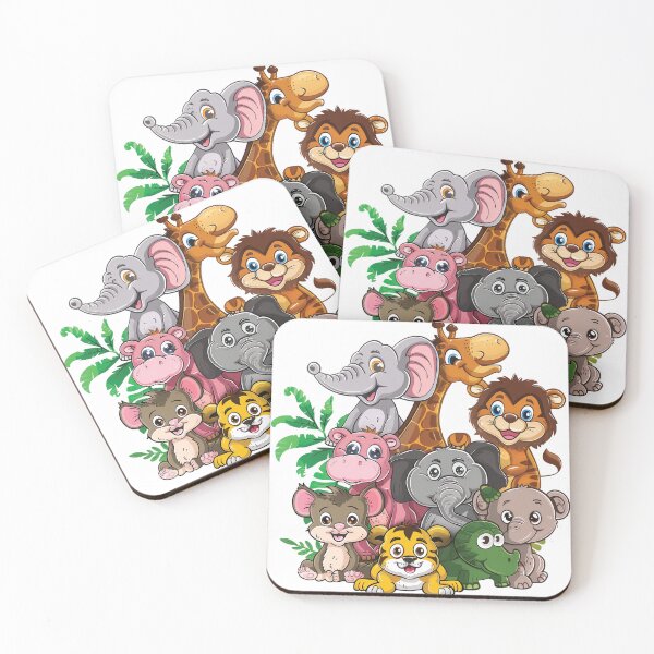 Item preview, "Whimsical Wildlife: Playful Animal Cartoon T-Shirt Design" designed and sold by sinisamaric1.