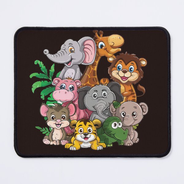 Item preview, "Whimsical Wildlife: Playful Animal Cartoon T-Shirt Design" designed and sold by sinisamaric1.