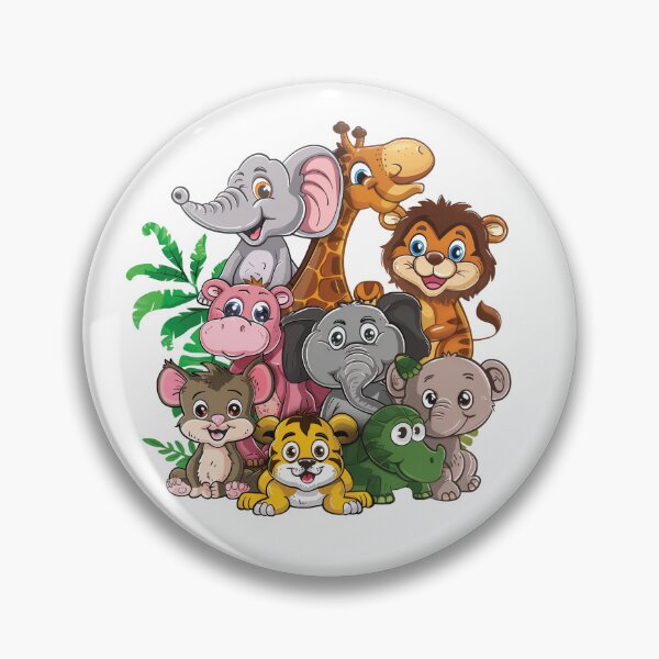 Item preview, "Whimsical Wildlife: Playful Animal Cartoon T-Shirt Design" designed and sold by sinisamaric1.