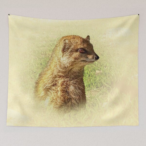 Item preview, Yellow mongoose portrait designed and sold by Guardi71.