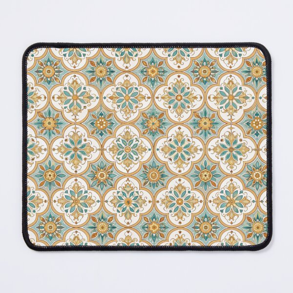 Item preview, Phoenician seamless pattern green and yellow color vector illustration designed and sold by fotoryum.