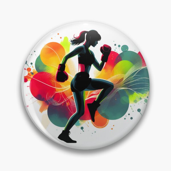 Item preview, Fierce Femme Fists: Boxing Woman Silhouette designed and sold by JAMESAMORN.