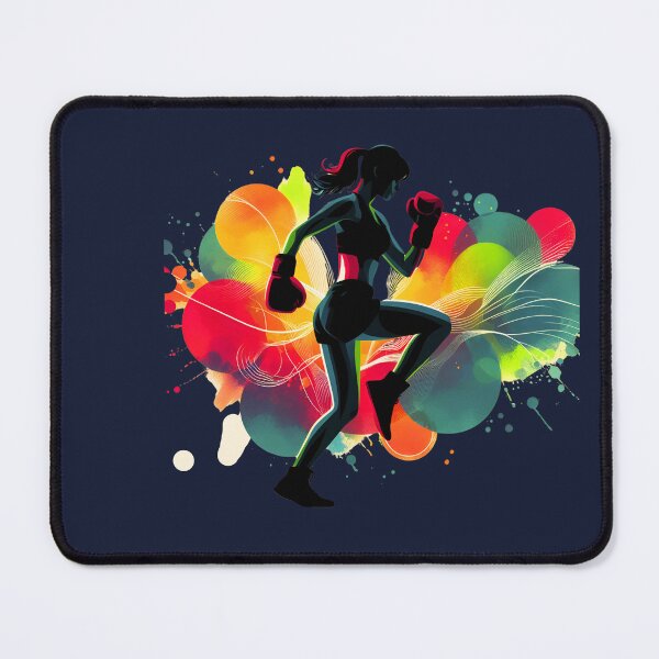 Item preview, Fierce Femme Fists: Boxing Woman Silhouette designed and sold by JAMESAMORN.