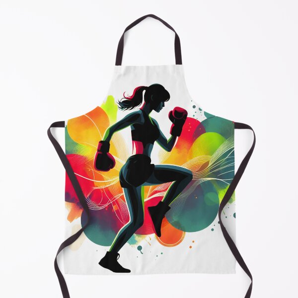 Item preview, Fierce Femme Fists: Boxing Woman Silhouette designed and sold by JAMESAMORN.