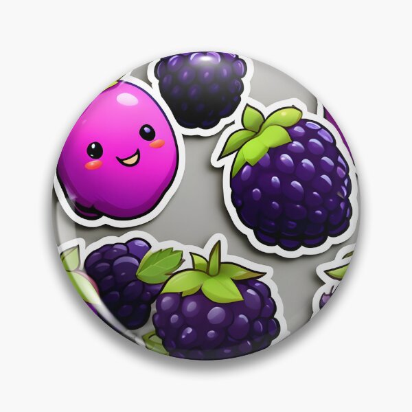 Item preview,  kawaii Blackberry fruit designed and sold by krishnajit22.