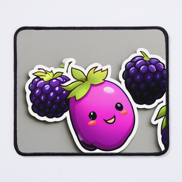 Item preview, kawaii Blackberry fruit designed and sold by krishnajit22.