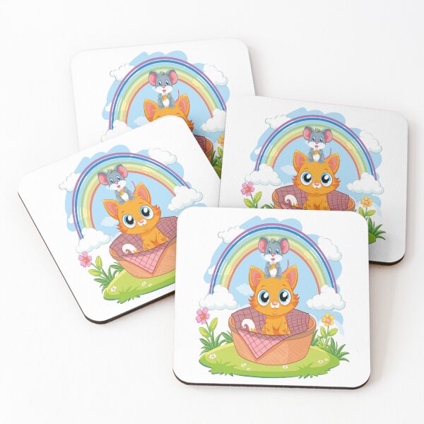 Item preview, cartoon cat and mouse designed and sold by wafa80.