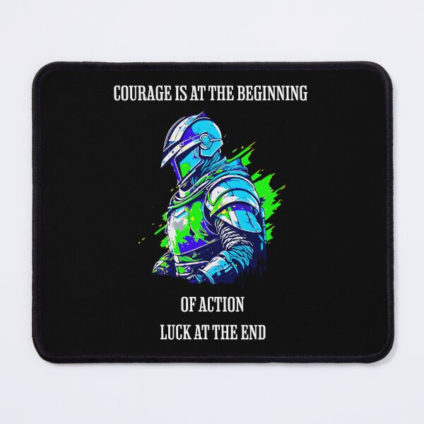 Item preview, Courage is at the beginning of action, luck at the end designed and sold by Pflugart.