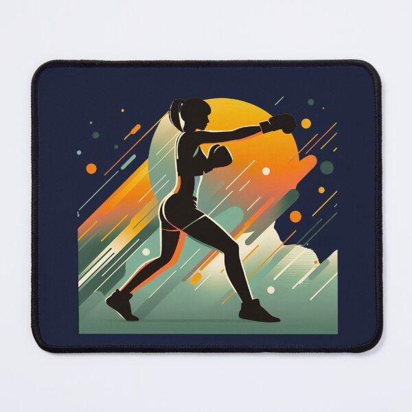 Item preview, Empowered Punch: Woman's Boxing Silhouette Tee designed and sold by JAMESAMORN.