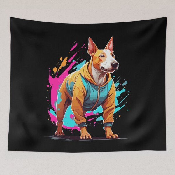 Item preview, Bull Terrier Streetwear Aesthetic Fitness Look designed and sold by LuminOrb.