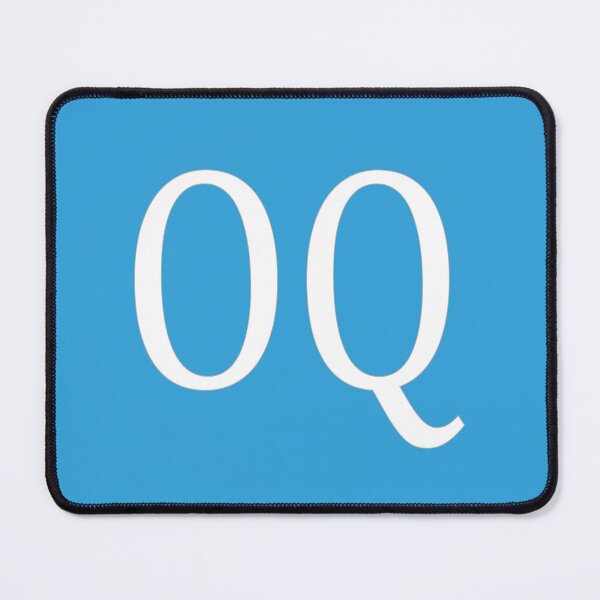 Item preview, OQ Initials Monogram Elegant White Letters designed and sold by Jeallan Designs.