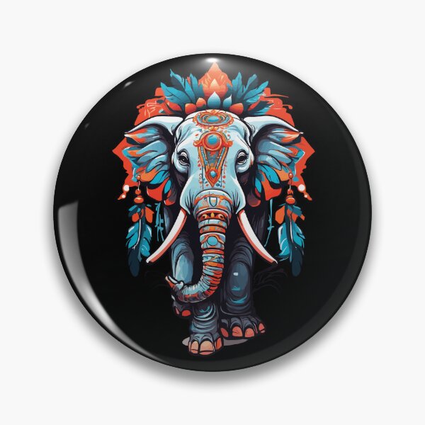 Item preview, Elephant Spiritual Mandala Dream Catcher Design designed and sold by LuminOrb.