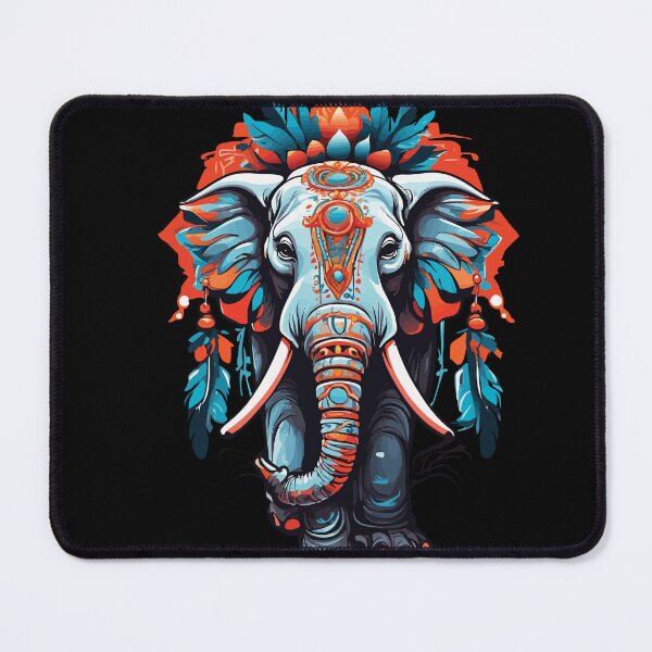 Item preview, Elephant Spiritual Mandala Dream Catcher Design designed and sold by LuminOrb.